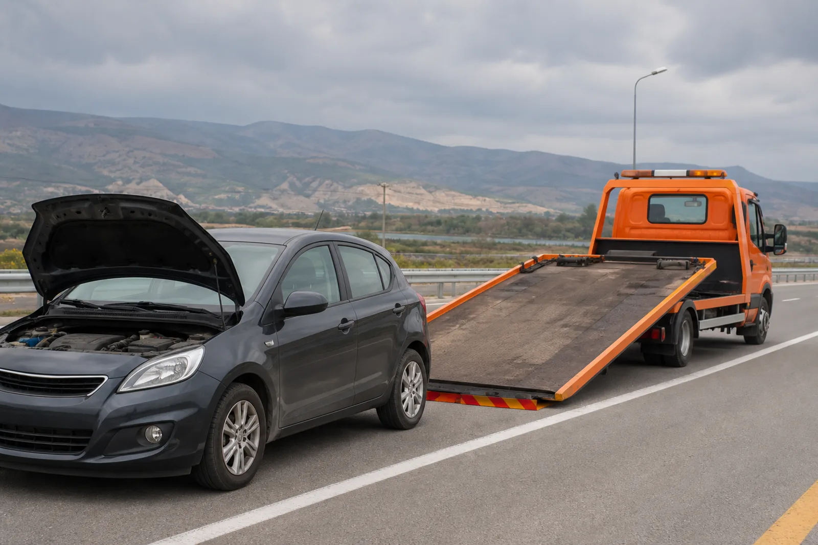 Arızalı Araç Çekme için Türkiye tipi yol yardım hizmeti