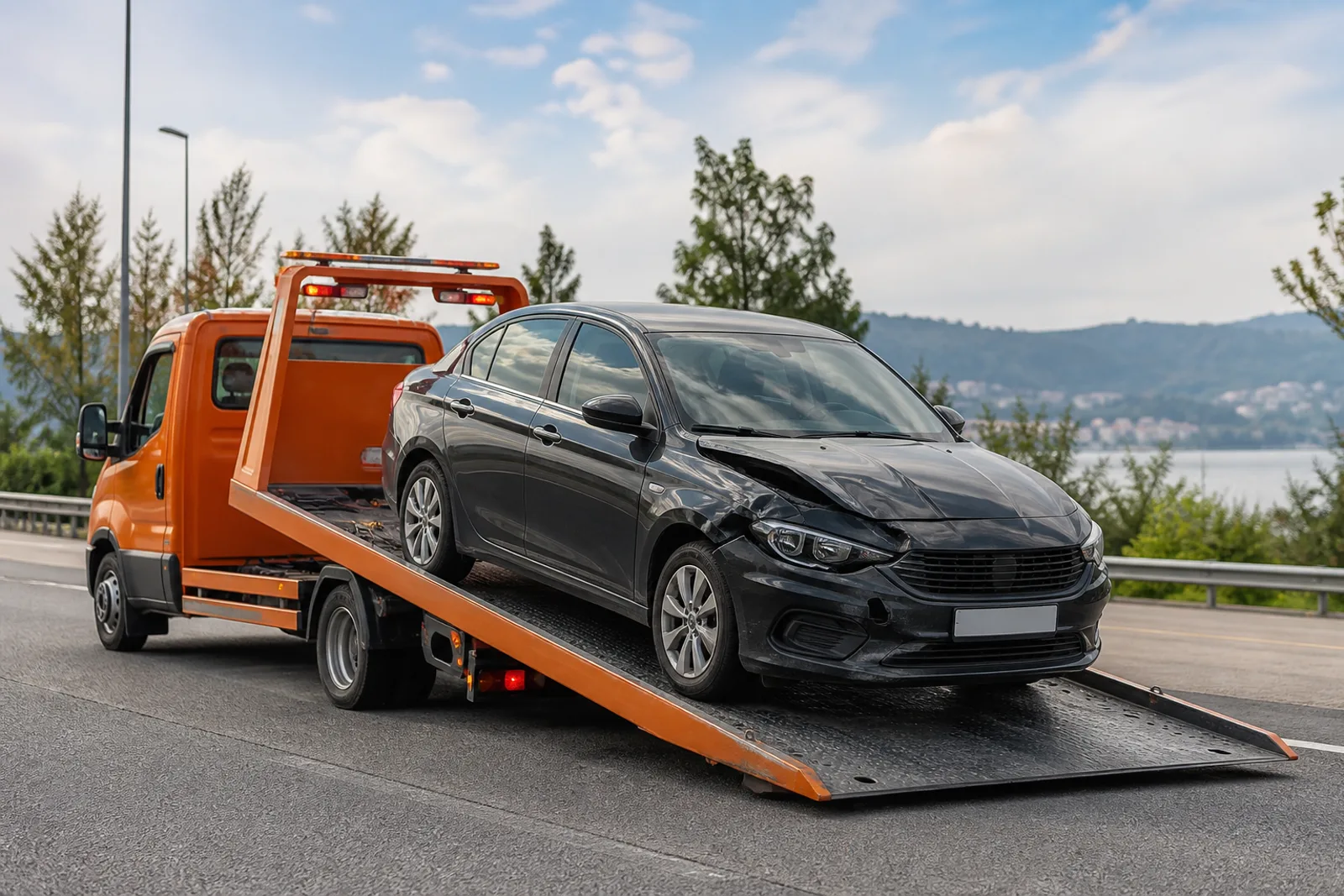Kazalı Araç Kurtarma için Türkiye tipi yol yardım hizmeti