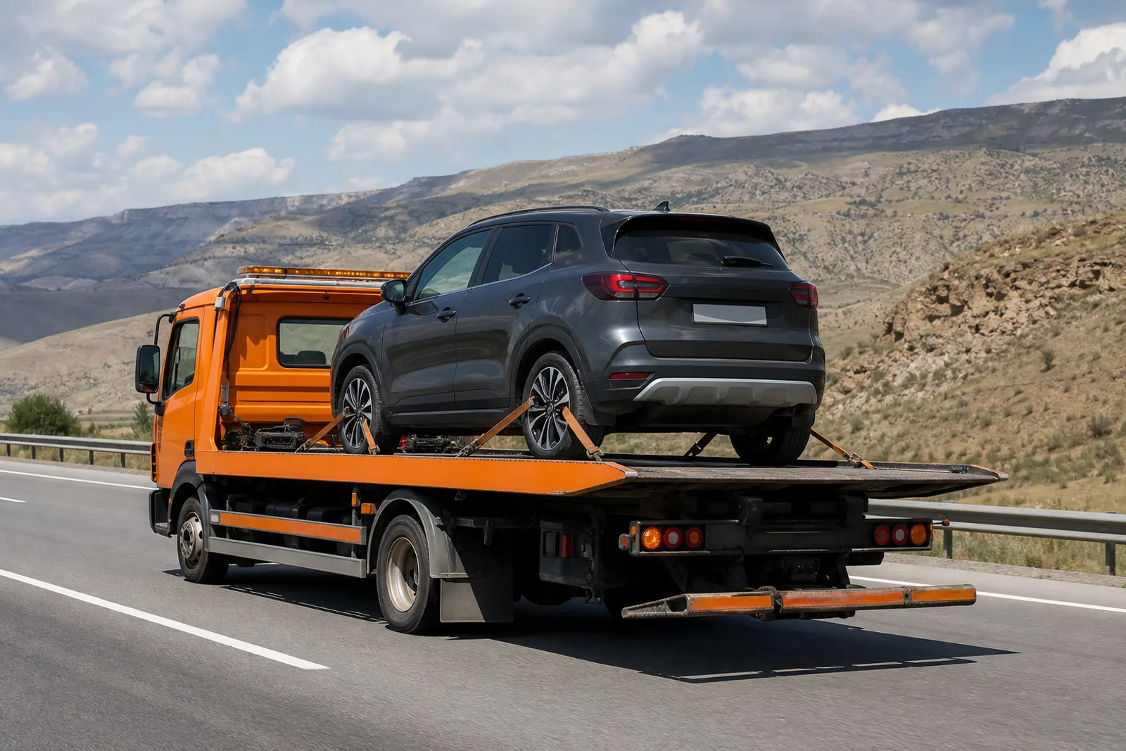 Şehirler Arası Araç Taşıma için Türkiye tipi yol yardım hizmeti